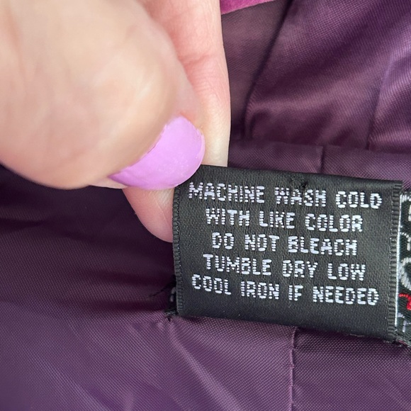 Satin Women’s Jacket Sz S Purple Ruffles Balloon Sleeve Party whimsy Artsy GUC - Picture 9 of 16